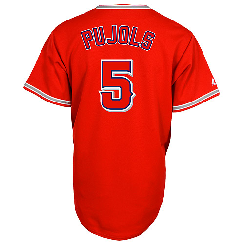Branded Los Angeles Angels of Anaheim 2012 #5 Albert Pujols Red Baseball MLB Jerseys